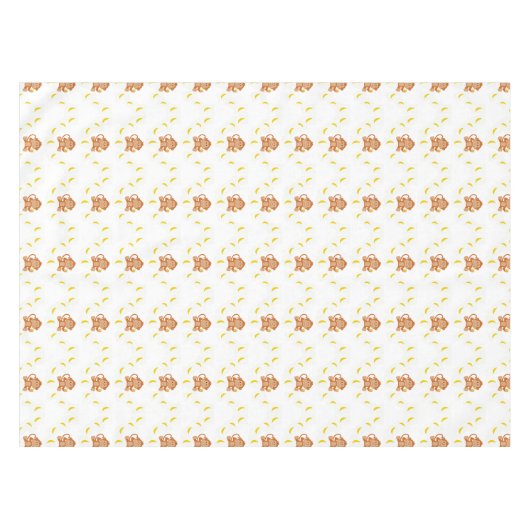 Apen en bananen tafelkleed (Voorkant (Horizontaal))