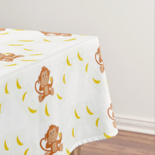 Apen en bananen tafelkleed