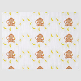 Apen en bananen tissuepapier
