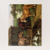 apen en eenden landbouwhuisdieren puzzl legpuzzel (Verticaal)