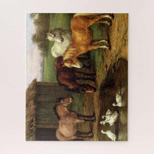  apen en eenden landbouwhuisdieren puzzl legpuzzel (Verticaal)