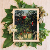 apen en papegaai in het Maagdenbos Poster