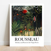 apen en papegaaien met Parrot Virgin Forest Henri  Poster