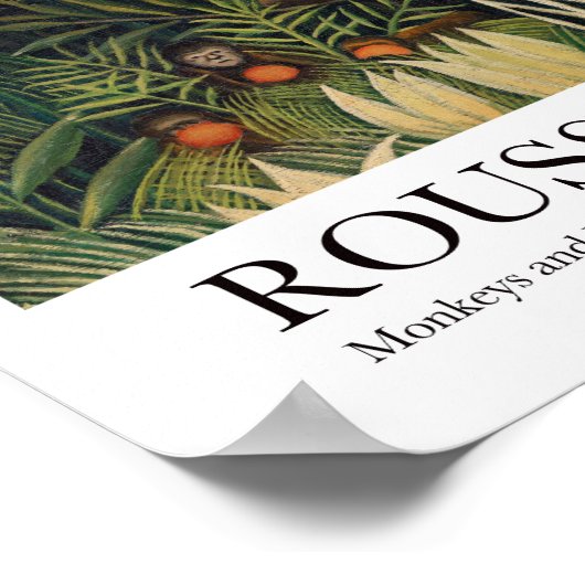 apen en papegaaien met Parrot Virgin Forest Henri  Poster (Hoek)