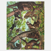 apen fleece deken (Voorkant)