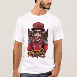 Apen Funky T-shirt - Coole Hip Hop Apen Grafiek