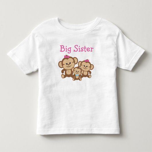 Apen Grote Zus Kinder Shirts (Voorkant)