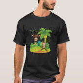 APEN IN BOMEN Oerwoud Dieren Leuk verjaardagscadea T-shirt (Voorkant)