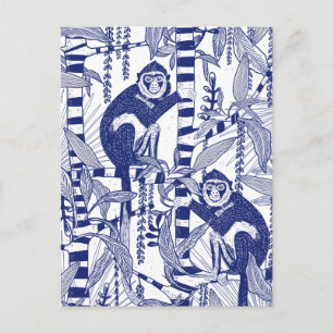 Apen in de jungle briefkaart