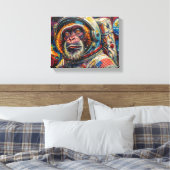 APEN IN DE RUIMTE 9 CANVAS AFDRUK (Insitu (Slaapkamer))
