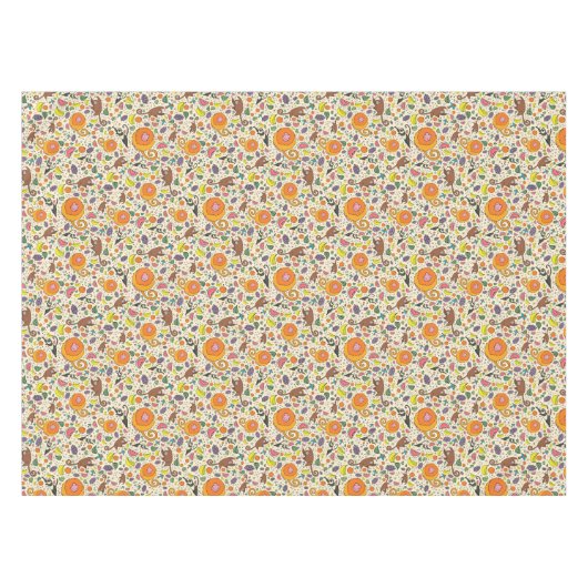 apen in geel tafelkleed (Voorkant (Horizontaal))