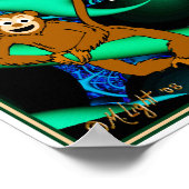 apen in mijn fractal poster (Hoek)