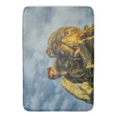 Apen Knuffelen Badmat (Voorkant Verticaal)