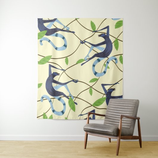  apen Magnet Wandkleed (In situ)