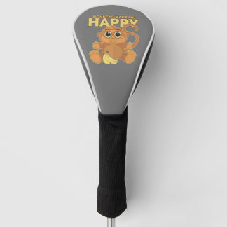 Apen maken me gelukkig golfheadcover