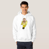 Apen met bananenschil hoodie (Voorkant volledig)