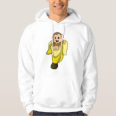 Apen met bananenschil hoodie (Voorkant)