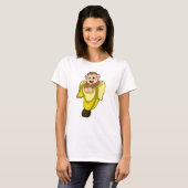 Apen met bananenschil t-shirt (Voorkant volledig)