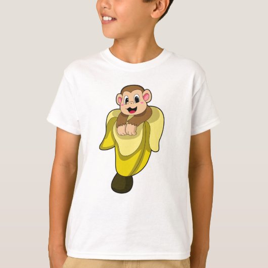 Apen met bananenschil t-shirt (Voorkant)