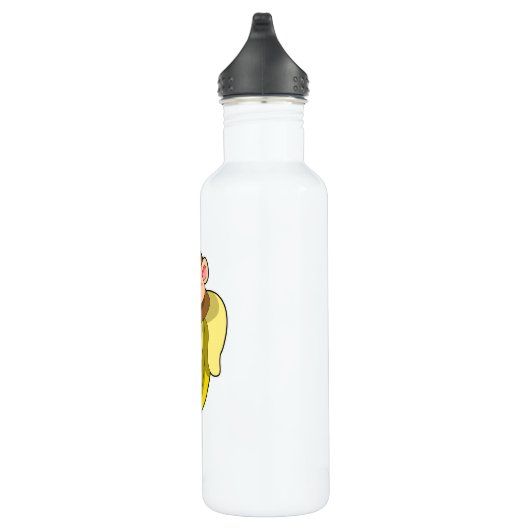 Apen met bananenschil waterfles  (Rechts)