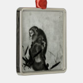 apen metalen ornament (Rechts)