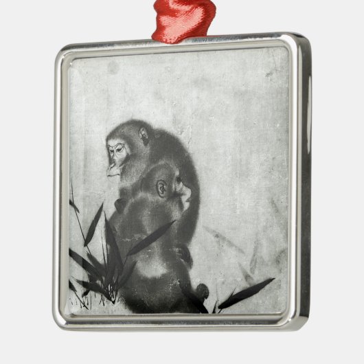 apen metalen ornament (Links)