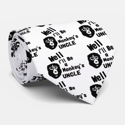 apen oom stropdas (Opgerold)