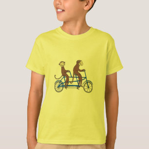 Apen op Shirt van bike