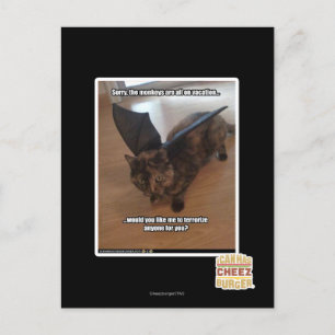 Apen op vakantie briefkaart