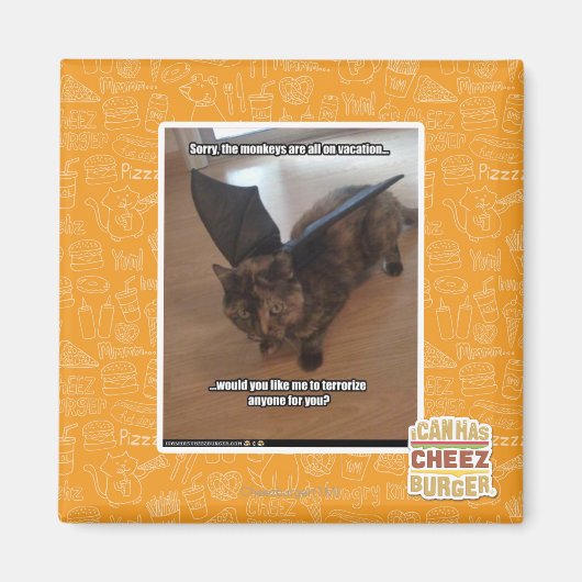 Apen op vakantie magneet (Voorkant)