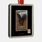 Apen op vakantie metalen ornament (Rechts)