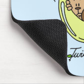 apen Papa van Twin Boys Tshirts en cadeautjes Muismat (Hoek)