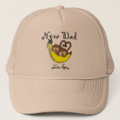 apen Papa van Twin Boys Tshirts en cadeautjes Trucker Pet (Voorkant)