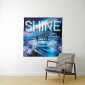 Apen Schaken en Galactische Glans Wandkleed (In situ)