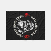 Apen slechte keuzes maken goede verhalen (op achte fleece deken (Voorkant (Horizontaal))