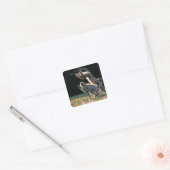 apen spelen vierkante sticker (Envelop)