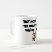 Apen stelen mijn ondergoed! koffiemok (Voorkant links)