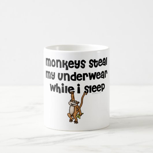 Apen stelen mijn ondergoed! koffiemok (Center)
