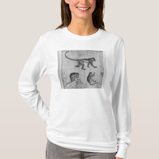 apen uit het Album van de Vallardi T-shirt (Voorkant)