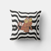 apen voor Zebra-afdrukken Zwart en wit Kussen (Voorkant)