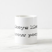 apen willen poep gooien koffiemok (Center)