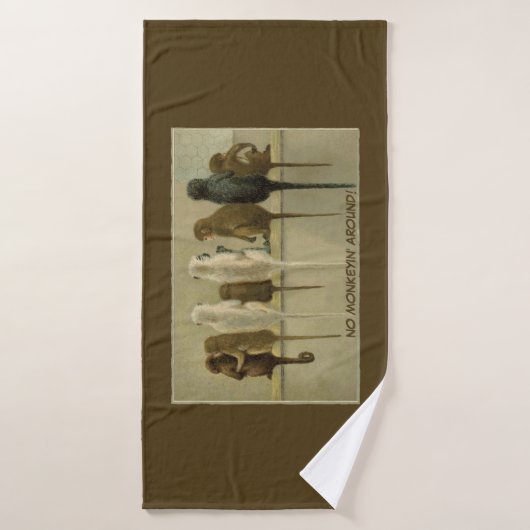 Apen Zakelijke Verjaardag Van Groep Gepersonalisee Badhanddoek (Badhanddoek)