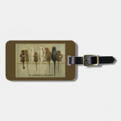 Apen Zakelijke Verjaardag Van Groep Gepersonalisee Bagagelabel (Voorkant horizontaal)