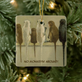 Apen Zakelijke Verjaardag Van Groep Gepersonalisee Keramisch Ornament