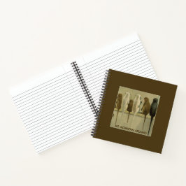 Apen Zakelijke Verjaardag Van Groep Gepersonalisee Notitieboek