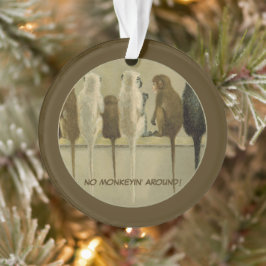 Apen Zakelijke Verjaardag Van Groep Gepersonalisee Ornament