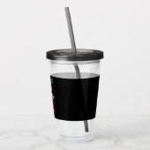 Apen zien code doen Webontwikkelaar humor Acryl Drinkbeker (Links)