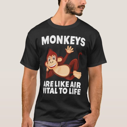Apen zijn als Air Vital to Life circus kostuum T-shirt (Voorkant)