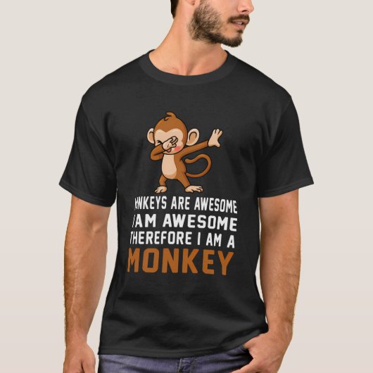 apen zijn Geweldige Kinder meisjes apen apen T-shirt (Voorkant)