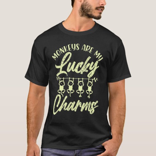 Apen zijn mijn Lucky Charms Animal T-shirt (Voorkant)
